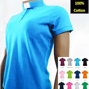Ladies &quot;Fitted&quot; Clergy Shirt, Premium 100% Cotton - Summer Clerical Polo Shirt