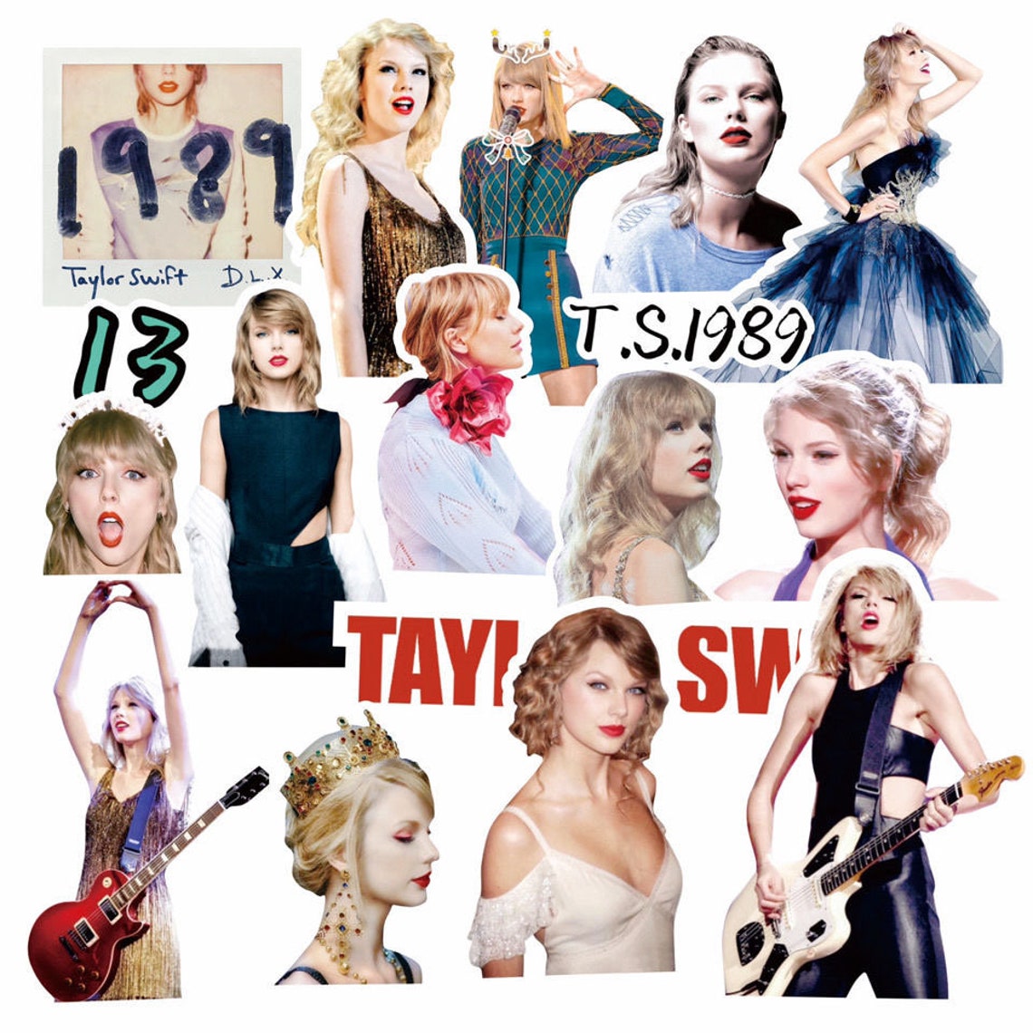 10 Taylor Swift Stickers for Water Bottles laptop sticker | Etsy