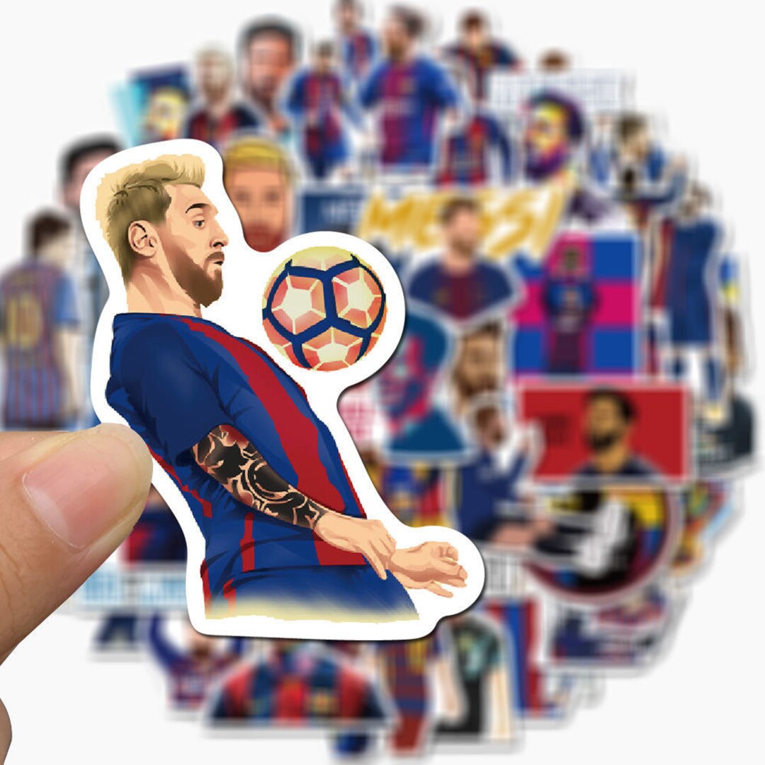 5 Lionel Messi Vinyl Stickers for Water Bottles, Laptop Sticker ...