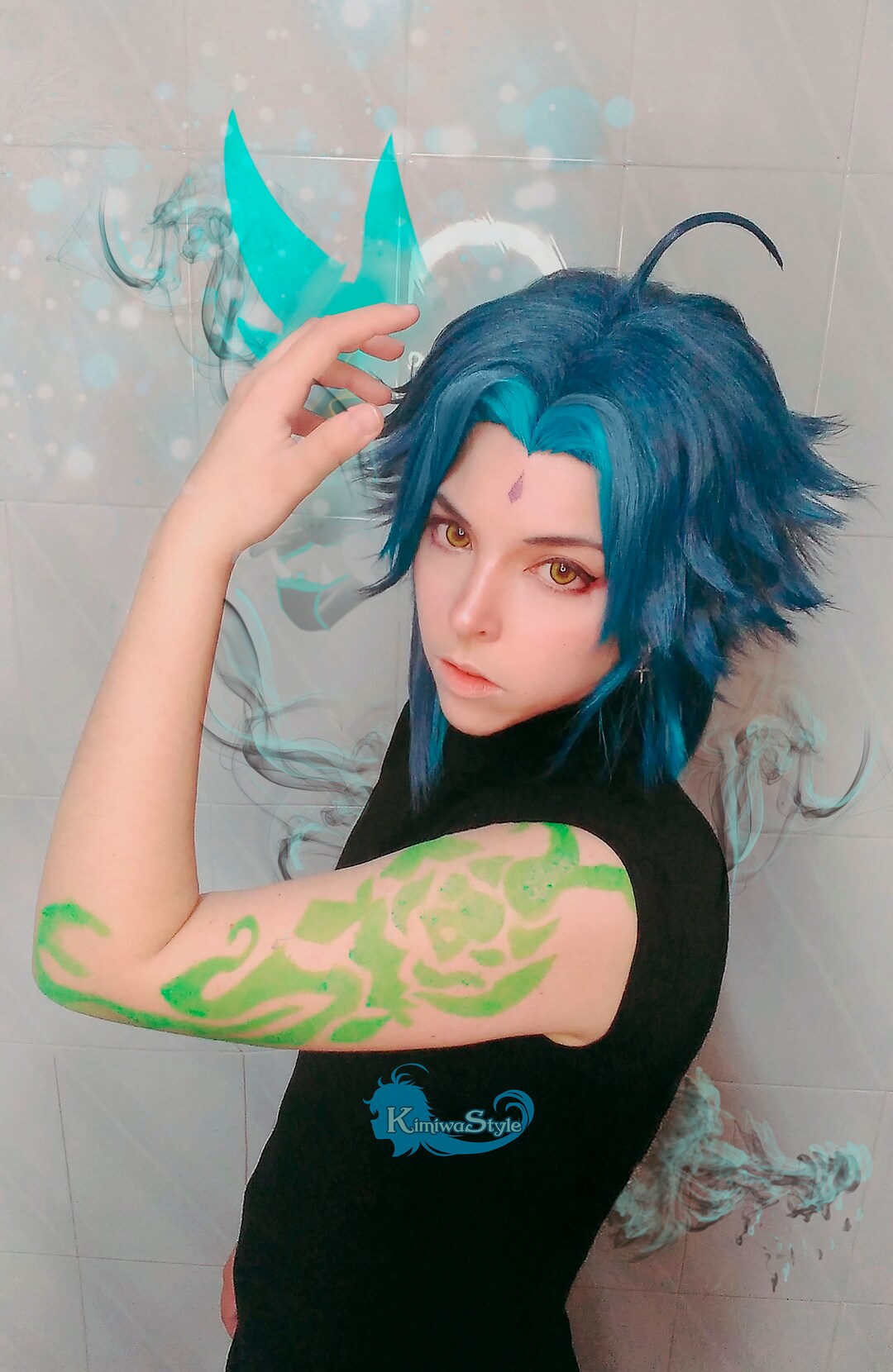 Xiao Wig by Order for Cosplay Genshin Impact Peluca Por Encargo / Wig