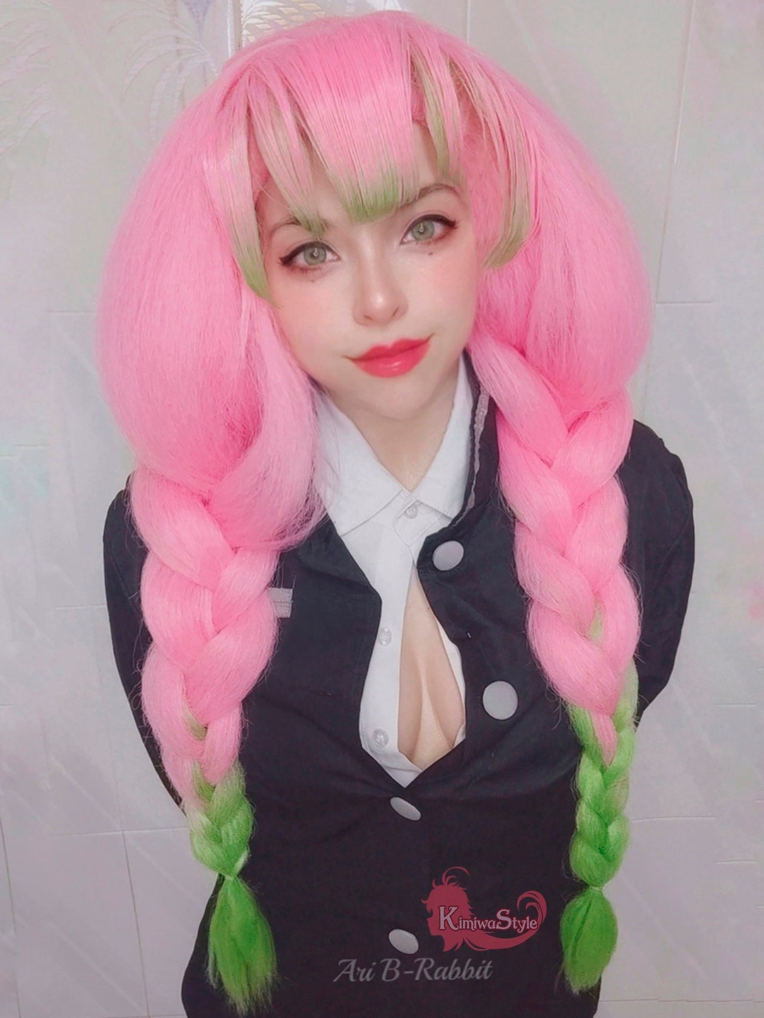 Pink Mit Ssuri Cosplay Wig by Order Anime Demonslyr Peluca - Etsy UK