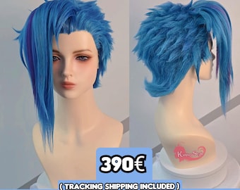 Jinx Short Wig Commission: Arcane 2 - League of Legends Cosplay ( Read the description)