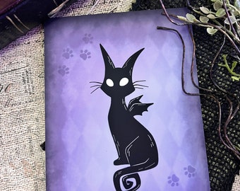 Grimm the Shop Cat 5x7 Art Print • Kawaii and Gothic Aesthetic Art • Cute Wall Art Print