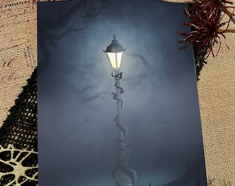 Through the Fog 5x7 Art Print • Kawaii and Gothic Aesthetic Art • Cute Wall Art Print