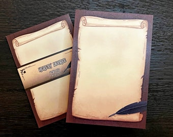 Hereby Decree 4X6 Sticky Memo Pad • Kawaii and Gothic Aesthetic Stationery • Cute Sticky Note pad and Desk Accessory