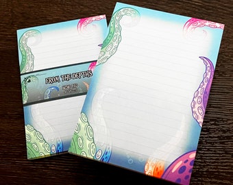 From the Tiefes 4X6 Sticky Memo Pad • Kawaii und Gothic ästhetik Briefpapier • Süßer Sticky Note Block und Schreibtisch Zubehör
