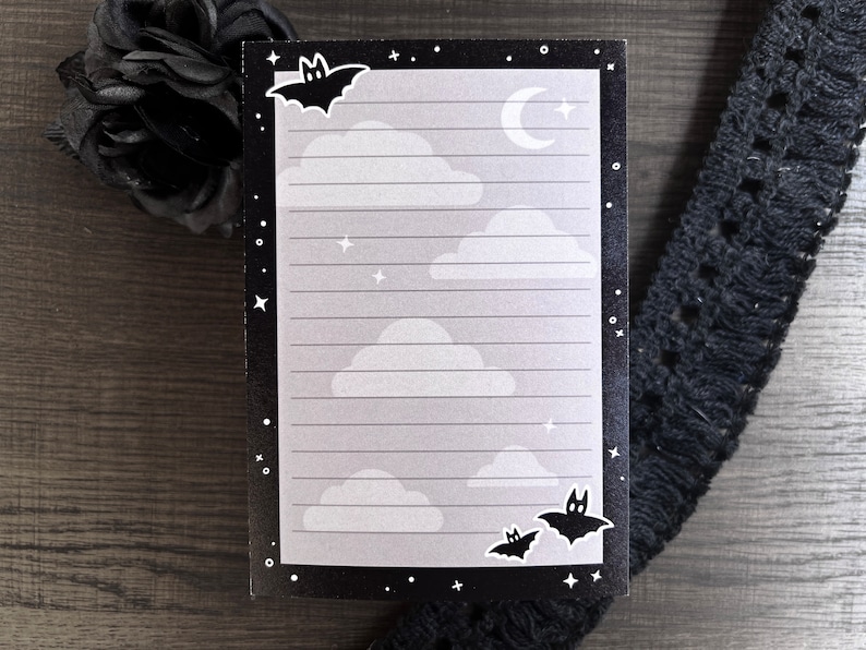 Twinkle Twinkle Little Bat 4X6 Sticky Memo Pad Kawaii and - Etsy