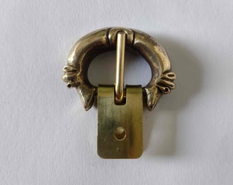 10th - 12th Century "Beast Biting Bar" Buckle
