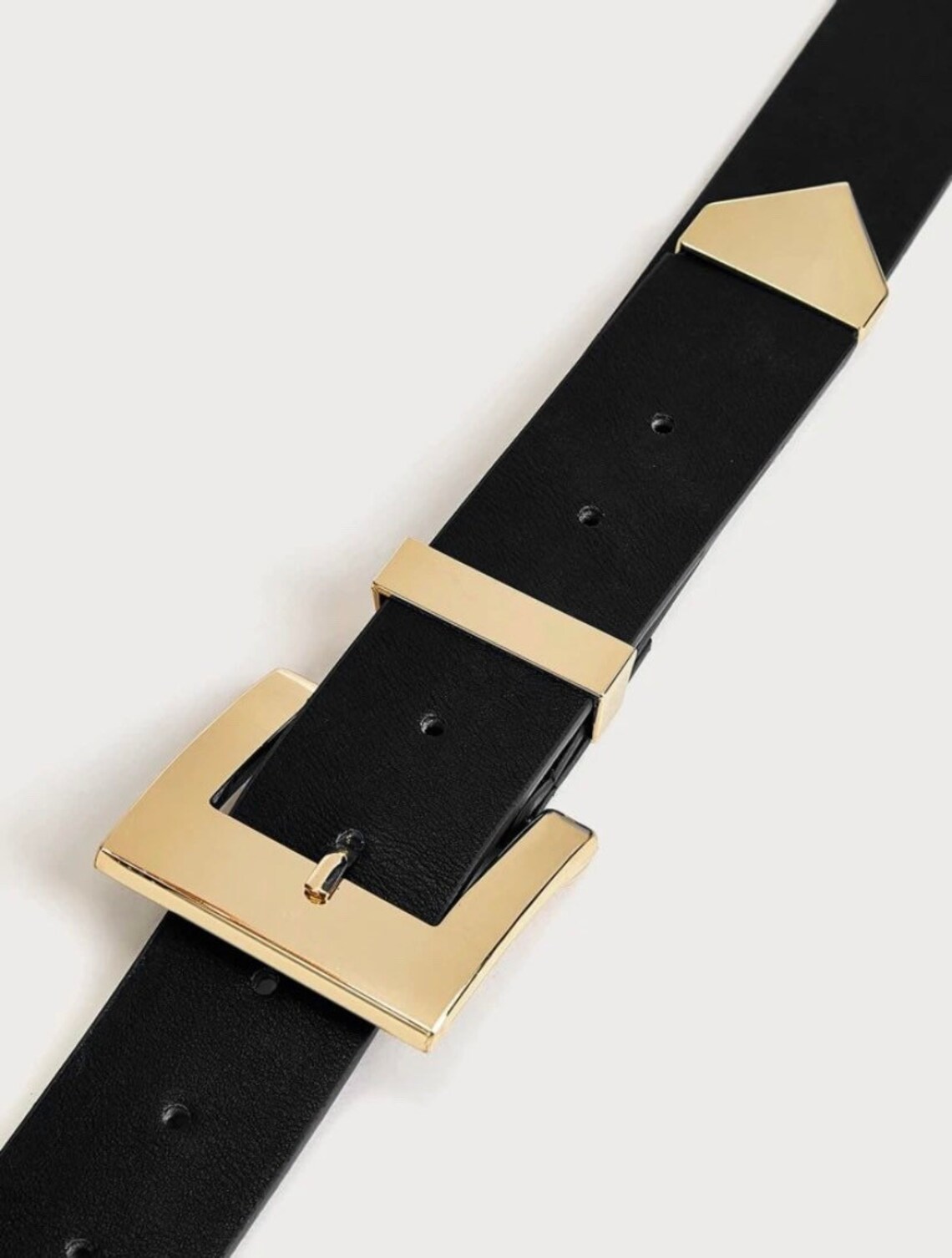 Womens Double Buckle Belt Womens Black Belt Waist Belt Etsy