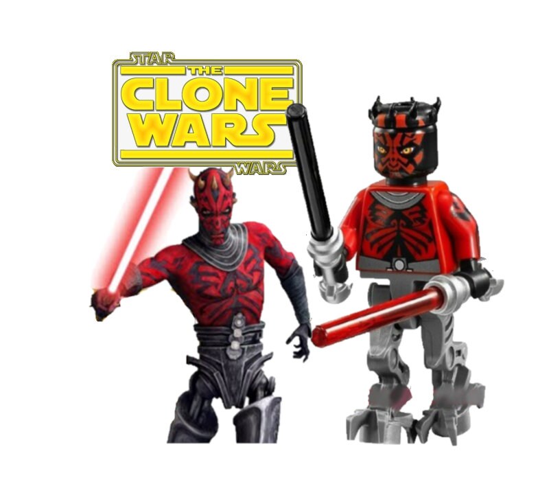 Cyborg Darth Maul Star Wars Mini MOC Building Block Plays With | Etsy