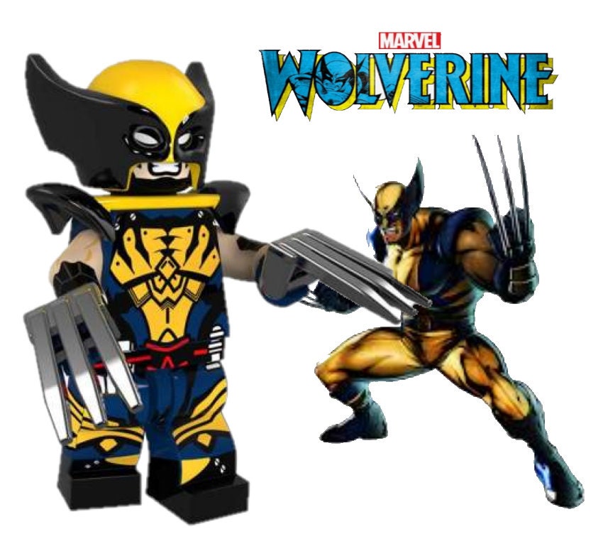 XMen Classic Wolverine 2 Mini MOC Building Block Figure Etsy
