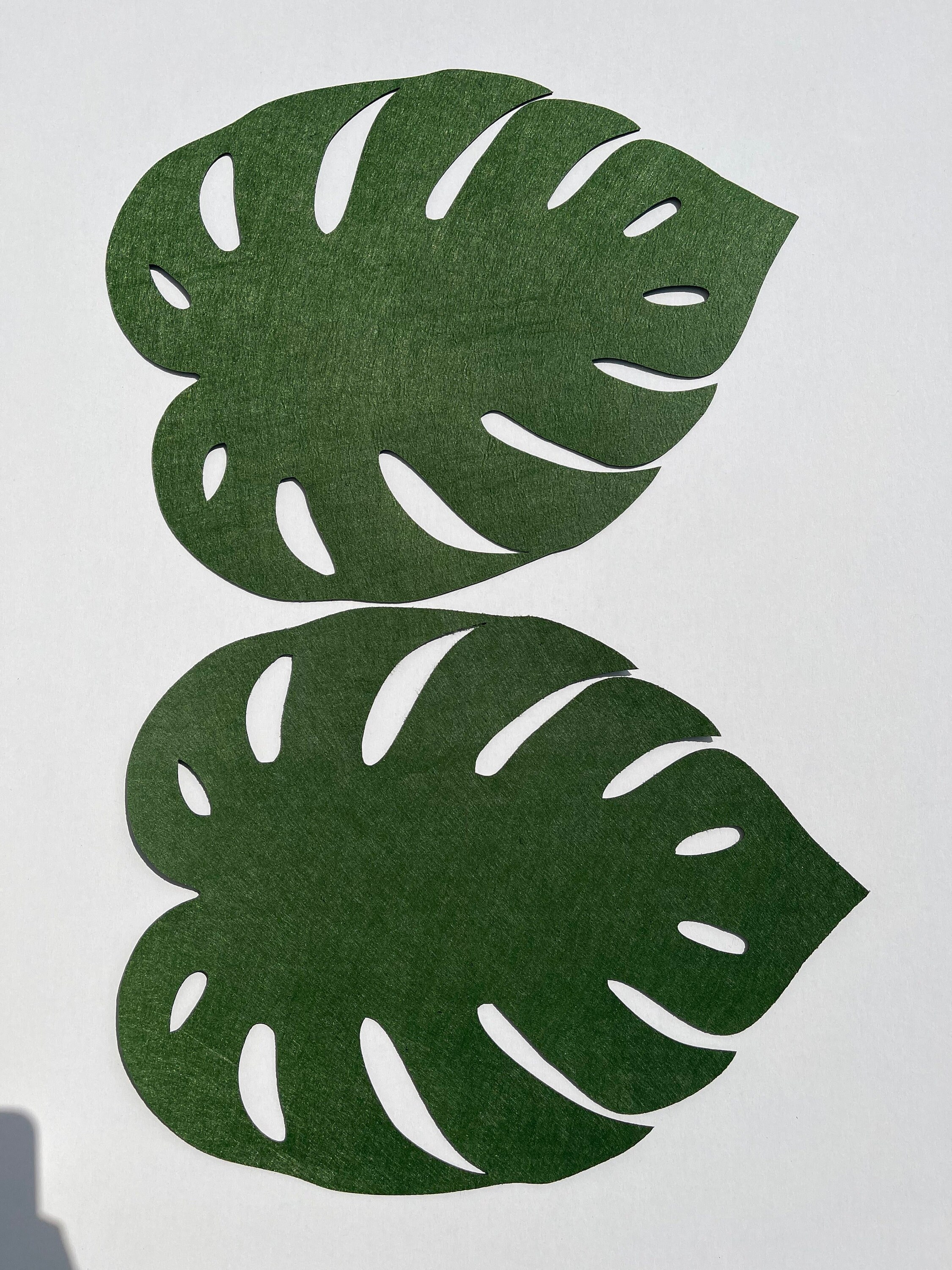 Set of Leaf Placemats Placemats Leaf Placemats Tropical Etsy
