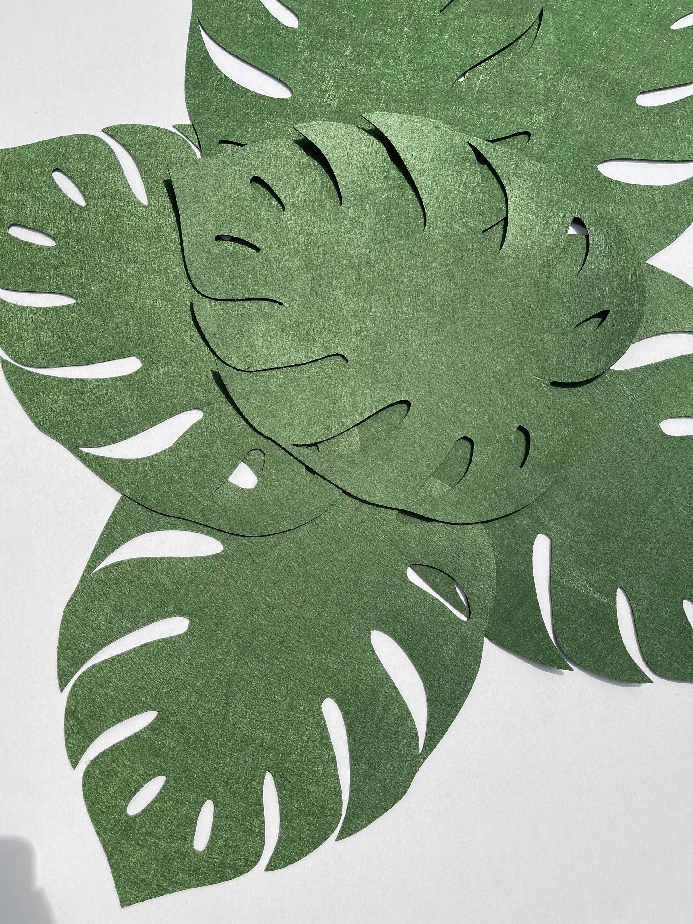 Set of Leaf Placemats Placemats Leaf Placemats Tropical Etsy