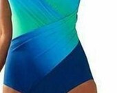 V-Neck One Piece Swimsuit