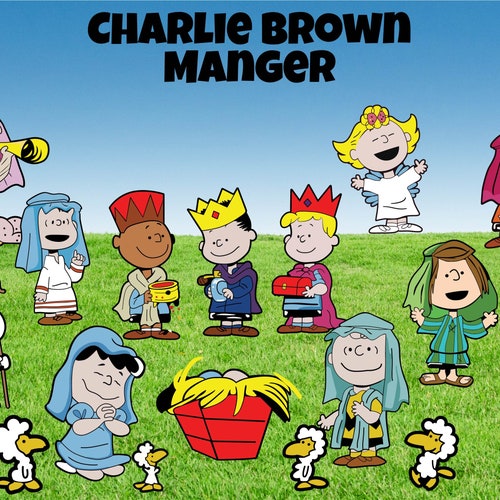 Peanuts Christmas Nativity Yard Art/ Outdoor Decor/charlie Etsy