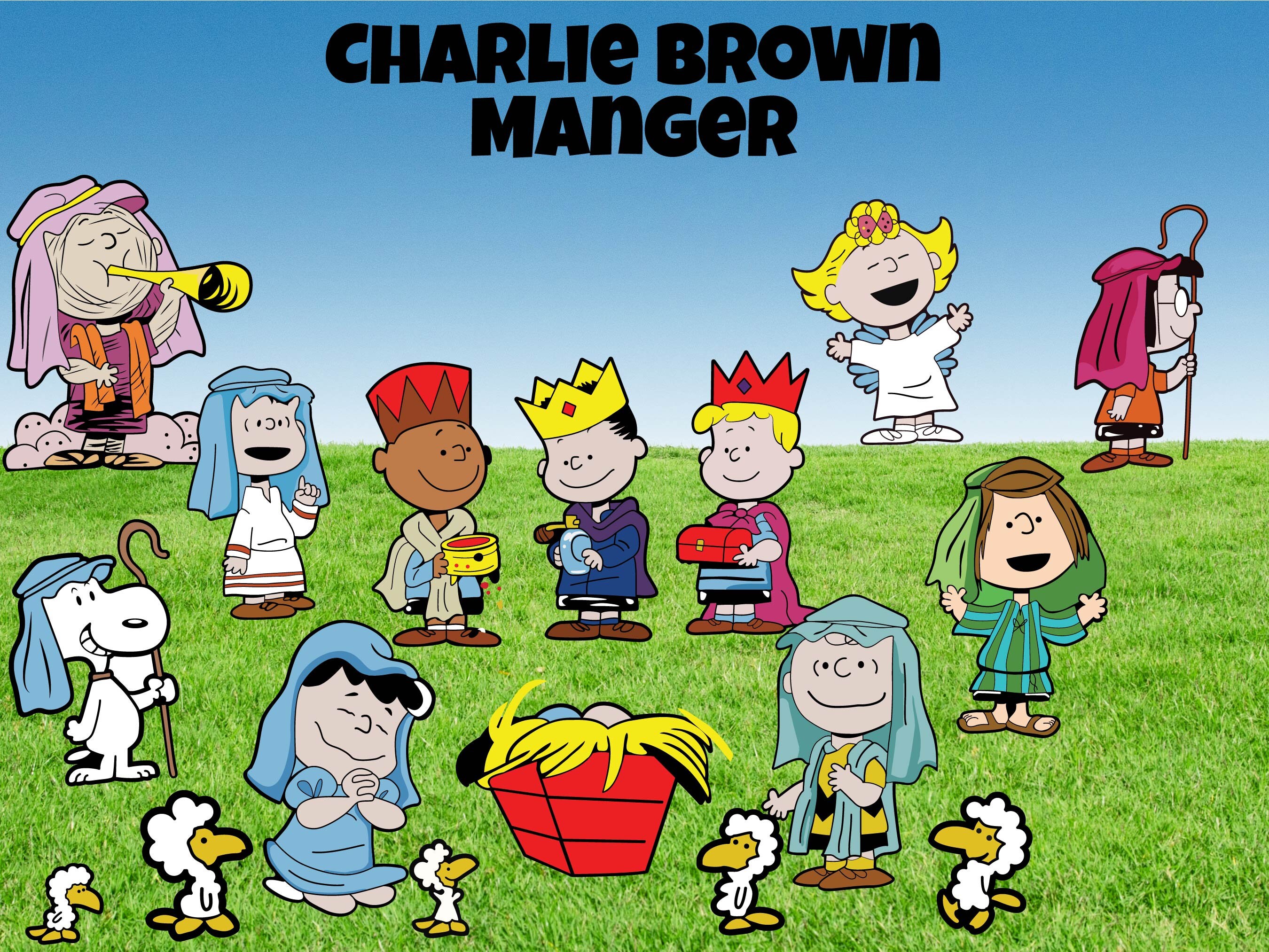 Charlie Brown Nativity Etsy