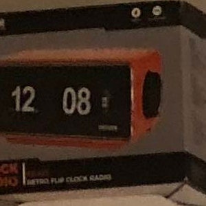 1970s New flip clock radio alarm clock Denver flip clock radio fully functional as new OVP NOS orange Germany image 4