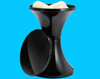 New tulip stool TAM TAM in original packaging Tulip bathroom 1970s design classic black Germany