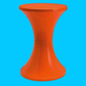 New tulip stool TAM TAM in original packaging Tulip bathroom 1970s design classic orange Germany