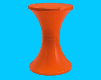 New tulip stool TAM TAM in original packaging Tulip bathroom 1970s design classic orange Germany