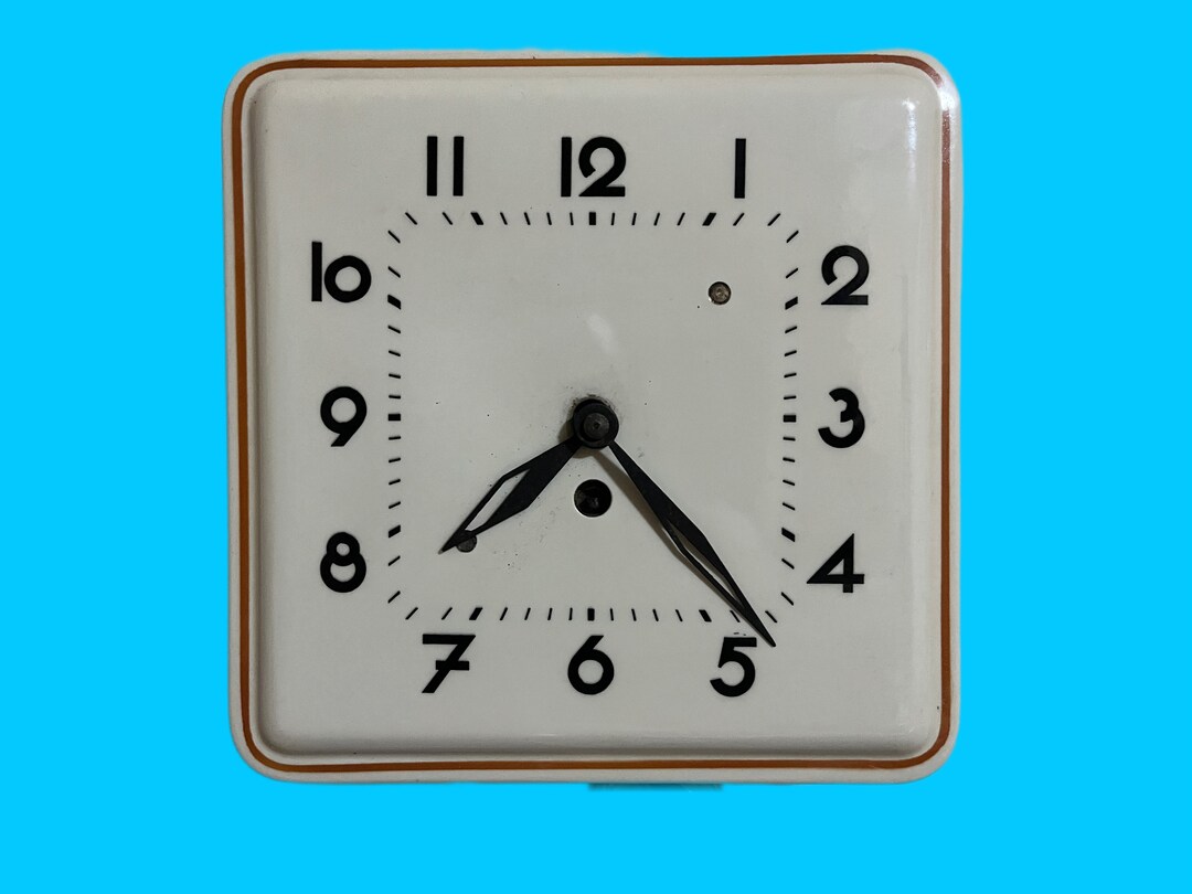 1920s Mechanical Wall Clock Art Deco With Pendulum Kitchen Etsy