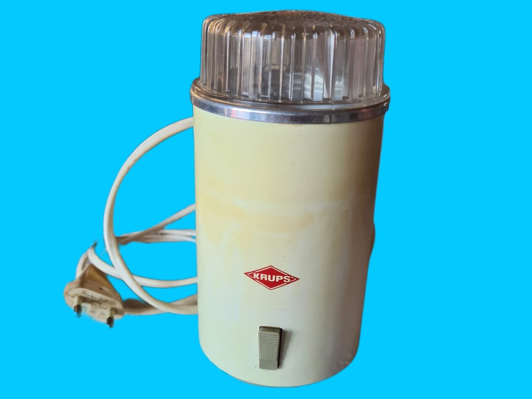 1960s Krups Electric Coffee Grinder White Germany Etsy