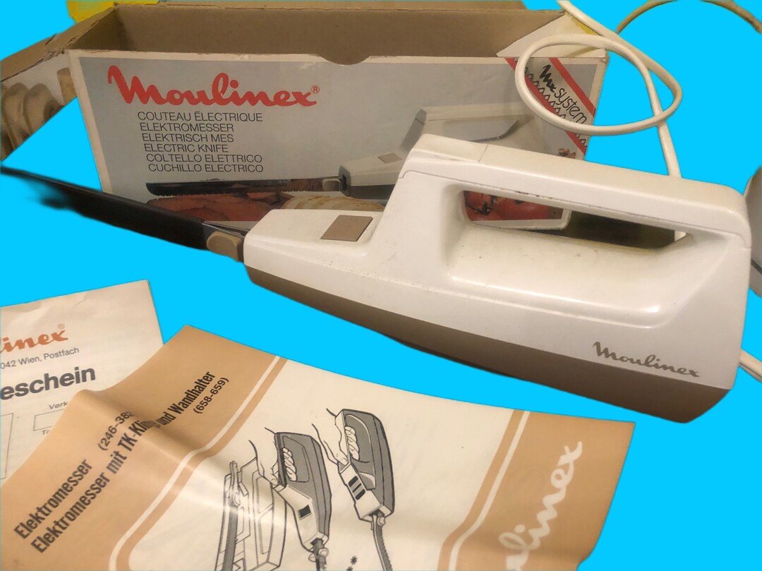 1970s Moulinex Electric Knife in Original Box Full Set Etsy