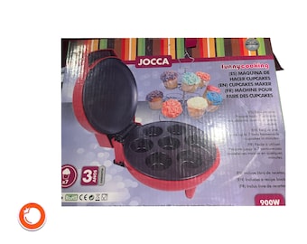 1990er Jocca Cupcakes maker in OVP Neu/NOS elektrisch  230V/ 900W für 7 Cupcakes  Germany VP15