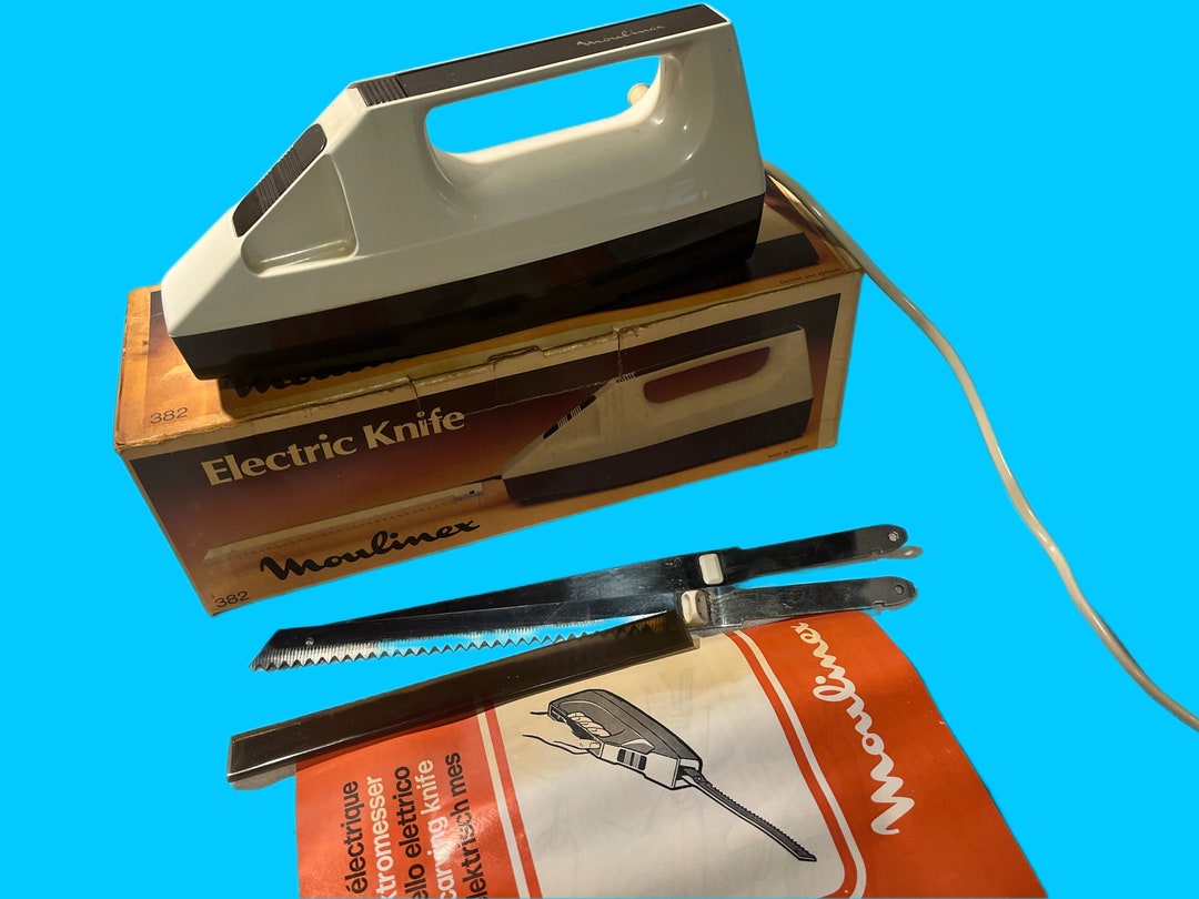 1970s Moulinex Electric Knife With 2 Blades Blade Guard in Etsy