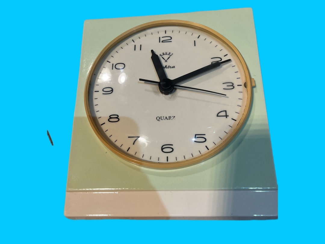 1960s HAUPT Elektra Quartz Kitchen Clock Made of Lily Etsy