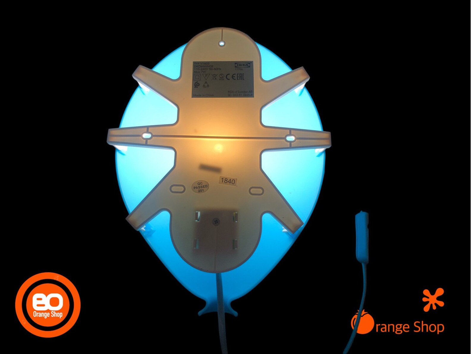 1990s IKEA Children's Room Lamp Blue Balloon Wall Lamp Etsy