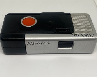 1970s AGFA Agfamatic Mini Camera Pocketcamera Ritsch-Ratsch cult classic working without film Germany WP02