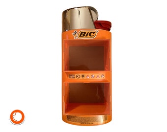 New BIC stand in lighter shape in original packaging advertising stand lighter collector's item 40 cm VP19