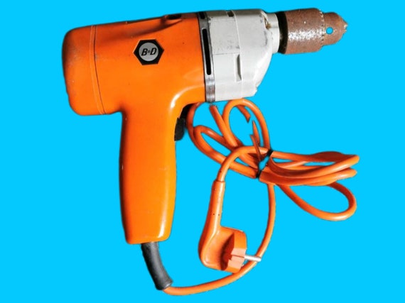 1970s Black and Decker D1 Drill Orange Fully Functional Etsy Sweden