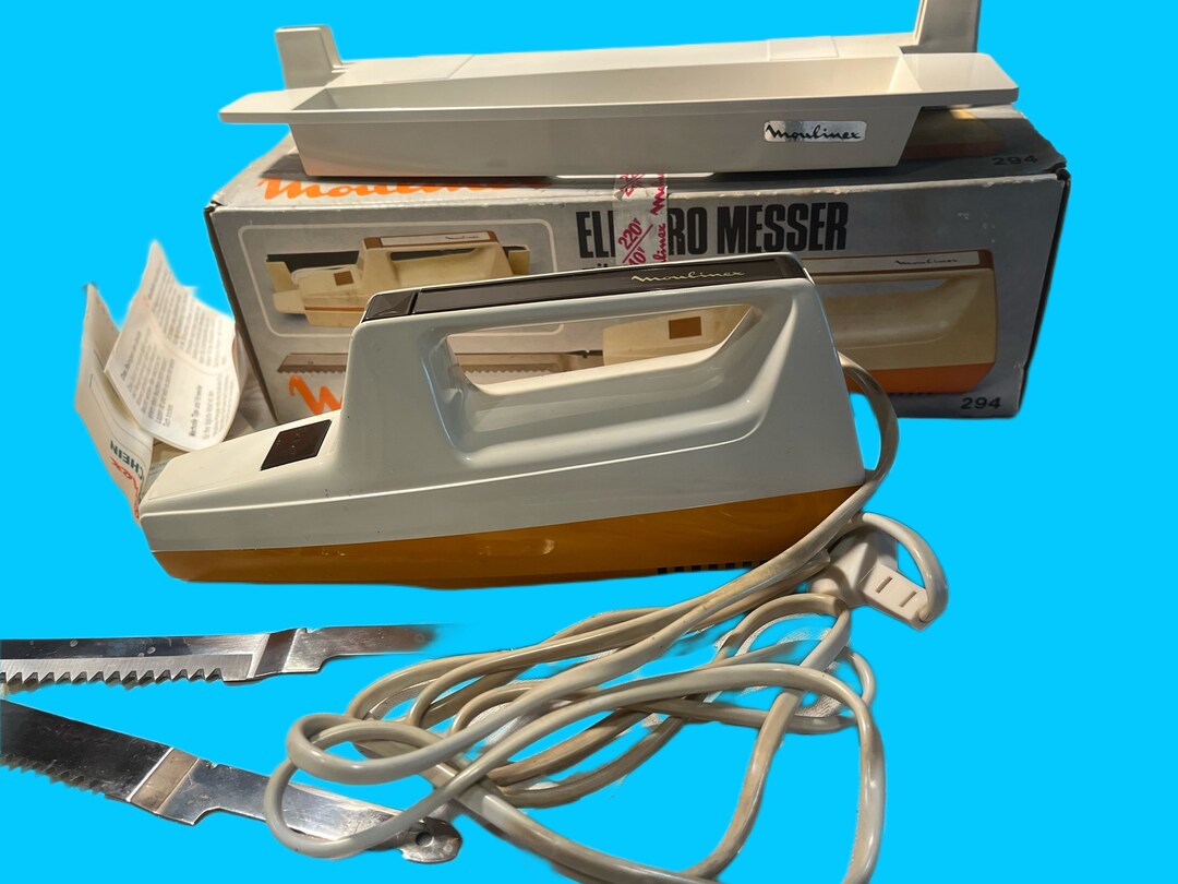 1970s Moulinex Electric Knife in Original Packaging New/nos Etsy