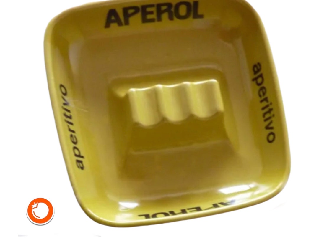 1960s APEROL Advertising Ashtray Porcelain Collector's Ashtray Yellow 13 Cm France WP04 - Etsy Australia