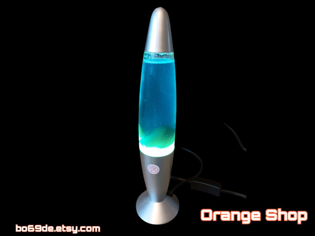 1990s Lava Lamp Blue Table Lamp Bedside Lamp Desk Lamp Lamp Etsy