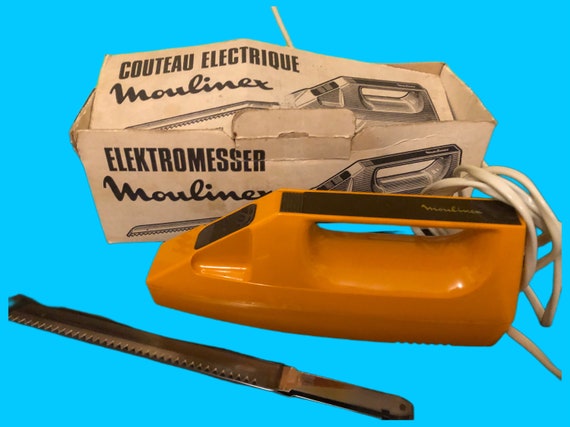 Coltello elettrico moulinex anni '70 in confezione originale