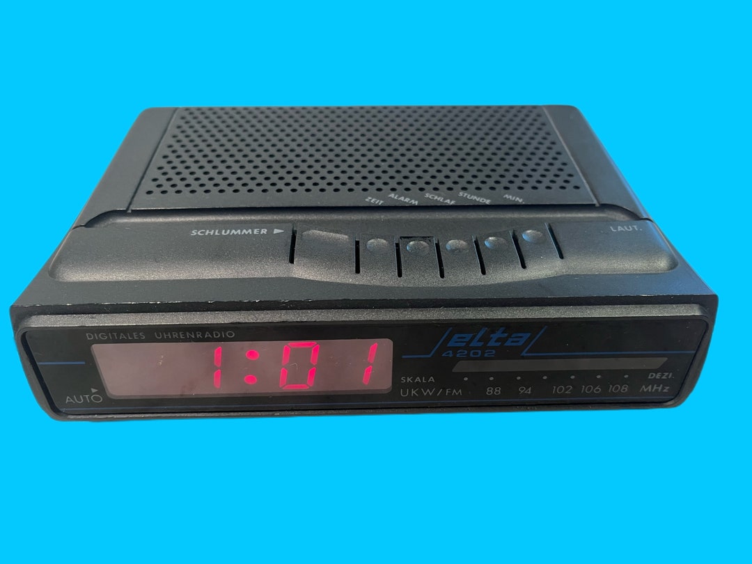 1970s ELTA 4202 Clock Radio Alarm Digital Alarm Clock Fully Etsy
