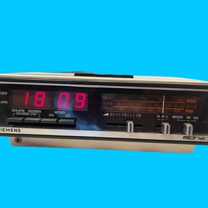 1980's First Austria FA-2410 Electronic Clock Alarm Clock Fully Working LED  Germany V30 