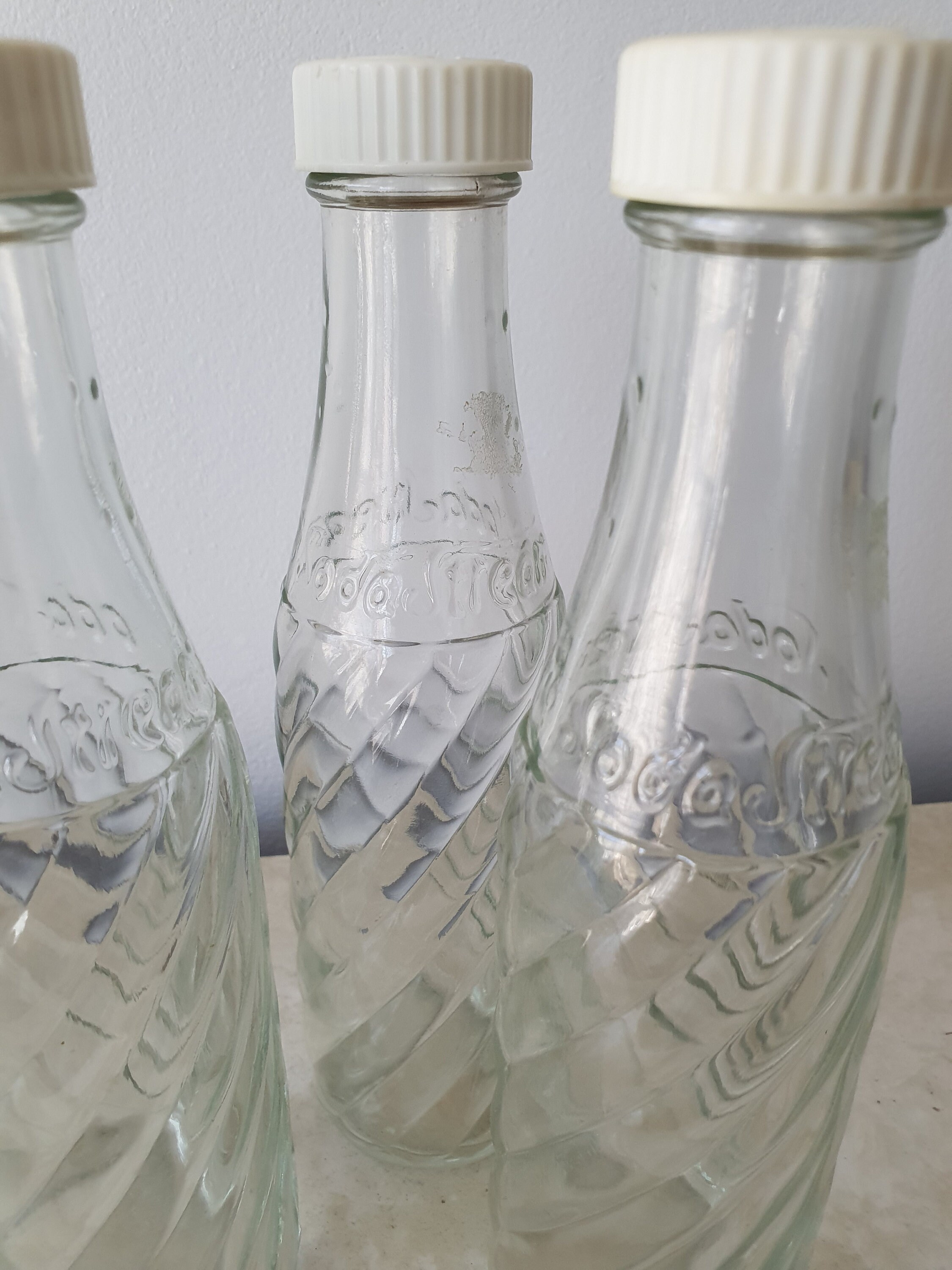 Vintage Soda Stream pop bottles with caps x 3 Etsy