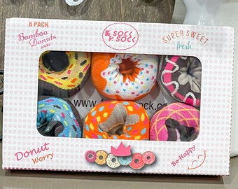 Donut Socks (Bamboo) - Box of 6