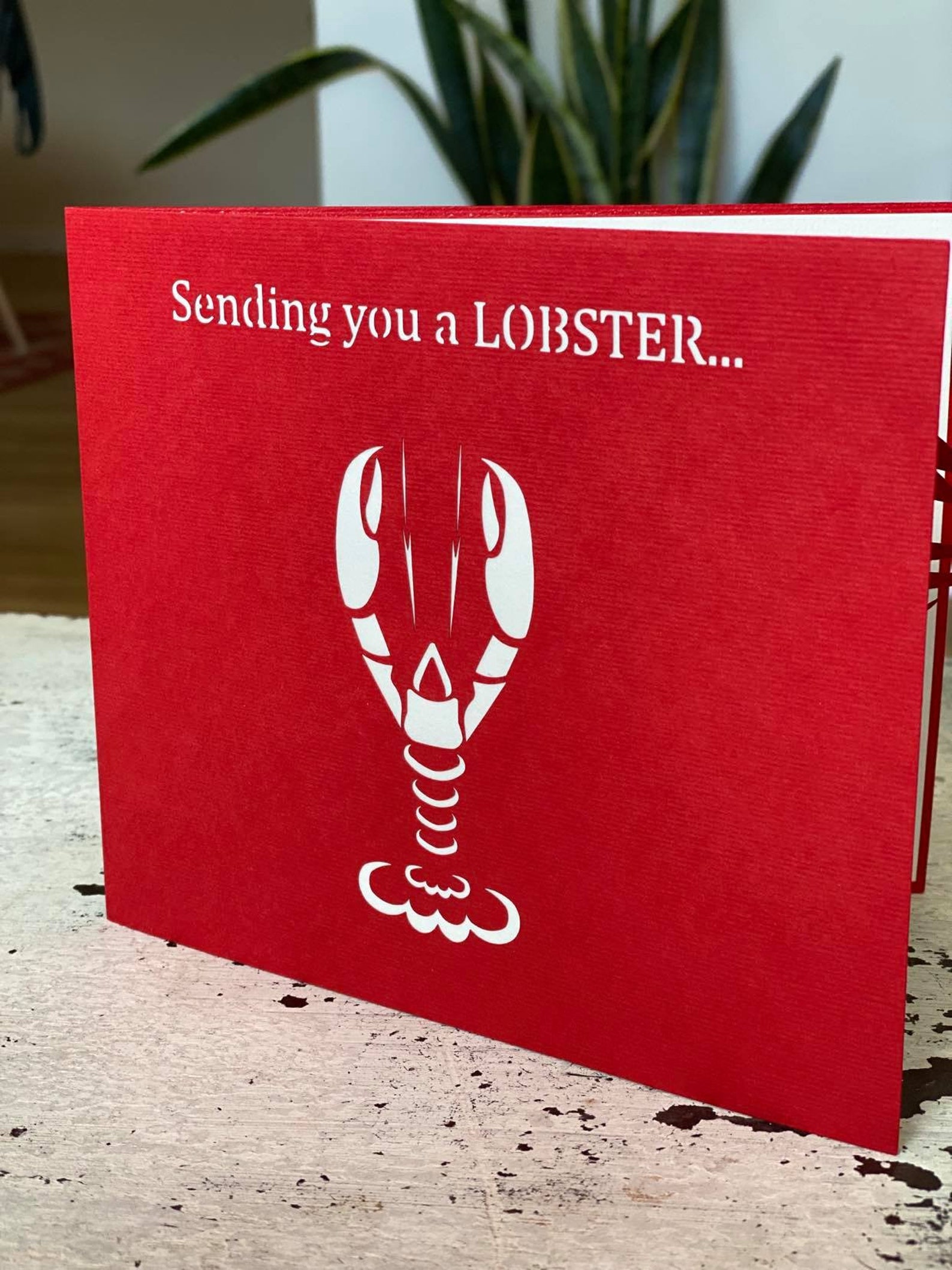 Maine Lobster Pop up Card Etsy