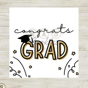 Etichetta stampabile - Congratulazioni Laurea - 2,5" quadrati - Download immediato