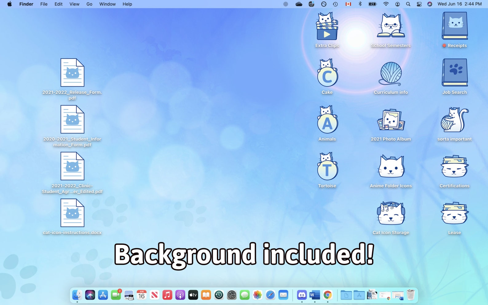 Cute Cat Folder Icons Windows and Macos Digital Download Desktop