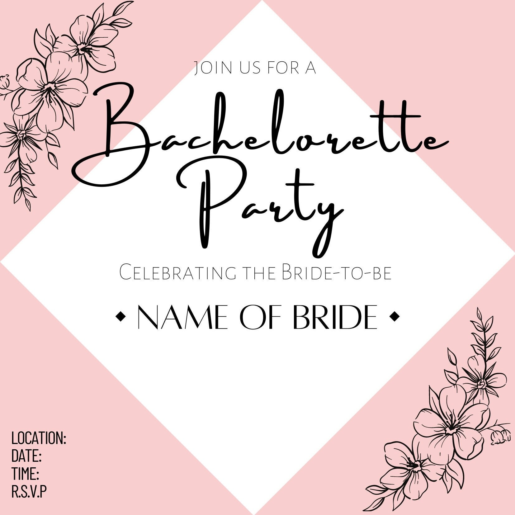 Custom Digital Invitations Etsy