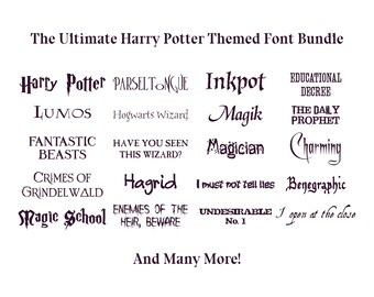harry potter fonts for mac harry potter fonts for mac