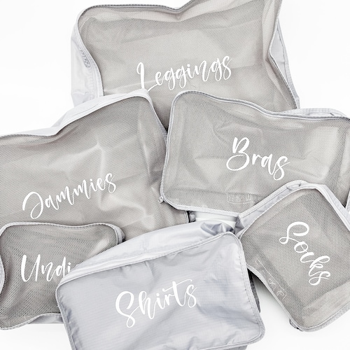 Custom Labeled Packing Cubes Personalized Packing Cubes Etsy Australia