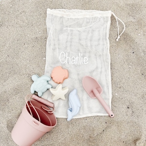 Sand Bucket with Toys Beach Pail and Shovel Set Su Silicone Sand Toys Beach Toys for Toddlers Sand Molds Sandbox Toys Summer Gifts for Kids