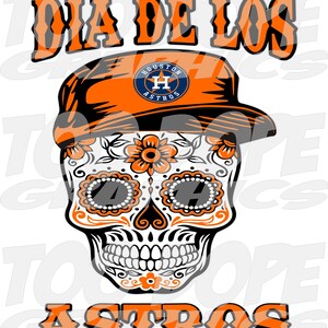 Houston Astros Sugar Skull Magnet Dia 